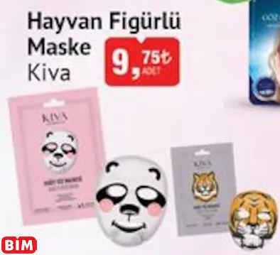 KİVA HAYVAN FİGÜRLÜ MASKE